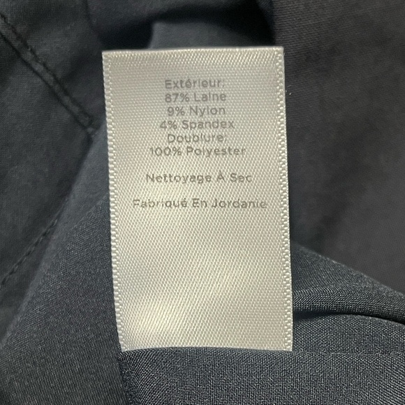 Talbots Navy Wool Blend Classic Pencil Skirt - Size 14 - Picture 10 of 11